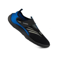 Buty do wody pływania na plażę rafę jeżowce na rzep niebieskie 132M. Czarne buty sportowe męskie ProWater, bez zapięcia, do pływania. Za 39.99 zł.
