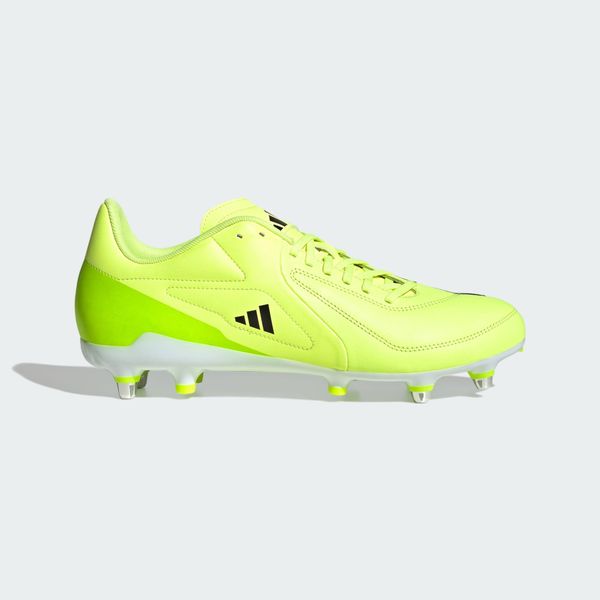 Buty RS15 Elite Soft Ground Rugby. Zielone buty sportowe męskie Adidas, z materiału, bez zapięcia. Za 594.00 zł.