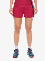 Spodenki do biegania damskie La Sportiva Flow 3in Short. Czerwone szorty sportowe damskie La Sportiva, na lato, l, bez wzorów, z materiału, do biegania. Za 400.39 zł.