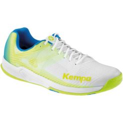 Buty indoor Kempa Wing Lite 2.0 Back2Colour. Białe buty sportowe męskie Kempa, bez zapięcia, do piłki ręcznej. Za 485.10 zł.