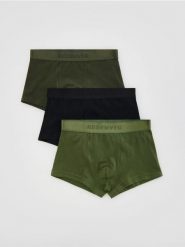 3 pack bokserek Classic - zielony. Zielone bokserki męskie Reserved, l, bez wzorów. Za 69.99 zł.