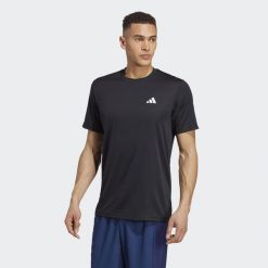 Koszulka treningowa męska adidas Essentials. Białe buty sportowe męskie Adidas, z materiału, bez zapięcia, na fitness i siłownię. Za 110.00 zł.