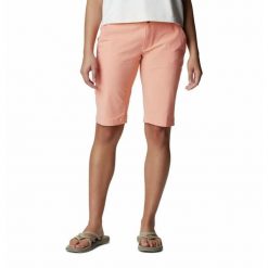 Krótkie spodenki turystyczne damskie Columbia Saturday Trail Long Short. Brązowe szorty sportowe damskie Columbia, bez wzorów, sportowe, trekkingowe. Za 109.99 zł.