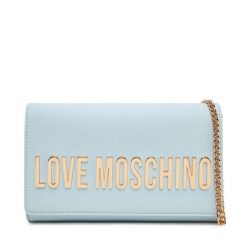 Torebka LOVE MOSCHINO. Niebieskie torebki do ręki damskie Love Moschino, bez wzorów, wizytowe, bez dodatków. Za 369.99 zł.