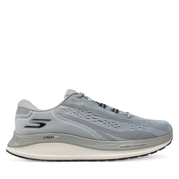 Buty do biegania Skechers. Szare buty sportowe męskie Skechers, bez zapięcia, do biegania. Za 299.99 zł.