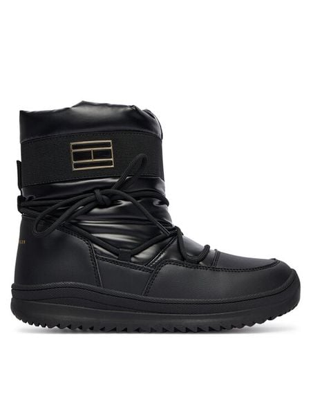 Tommy Hilfiger Śniegowce Snow Boot T3A5-34052-1474 D Czarny. Czarne buty zimowe dziewczęce Tommy Hilfiger, bez wzorów, z materiału, bez zapięcia. Za 419.99 zł.