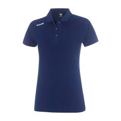 Niebieska Koszulka Polo Errea Team Mc Ad Damskie. Niebieskie koszulki sportowe damskie ERREA, s, bez wzorów, z bawełny, bez kołnierzyka, bez ramiączek, na golfa. Za 150.99 zł.