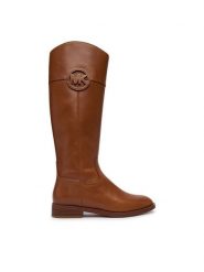 MICHAEL Michael Kors Kozaki 40F6KMFB5L Brązowy. Brązowe kozaki damskie MICHAEL Michael Kors, bez obcasa, na płaskiej podeszwie. Za 1,239.00 zł.