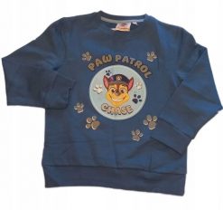 Bluza chłopięca bawełniana niebieska rozmiar 98 104 Psi Patrol Chase. Niebieskie bluzy dla chłopców TVM Europe, bez wzorów, z bawełny, bez ramiączek, bez kaptura. Za 45.00 zł.