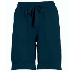 Krótkie Spodnie Deha Poplin Bermuda Damskie. Niebieskie spodnie sportowe damskie Deha, s, bez wzorów, z bawełny, do biegania. Za 314.99 zł.