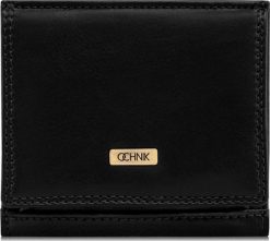 OCHNIK OCHNIK PORTFEL DAMSKI SKÓRZANY CZARNY SL-108-99. Czarne portfele damskie Ochnik, bez wzorów. Za 159.00 zł.