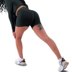 Techniczne szorty z efektem push-up i idealną sylwetką. Niebieskie obuwie sportowe damskie R-EVENGE, m, bez wzorów, z elastanu, sportowe, na fitness i siłownię. Za 143.81 zł.