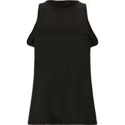 Damski tank top Elite Lab LAB. Czarne koszulki sportowe damskie ELITE LAB, bez wzorów, bez kołnierzyka, bez ramiączek. Za 97.00 zł.