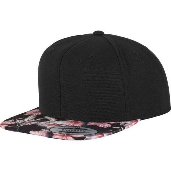 Czapka Z Daszkiem Classic ProStyle Floral Snapback Cap. Czarne czapki i kapelusze damskie FLEXFIT, bez wzorów. Za 104.99 zł.
