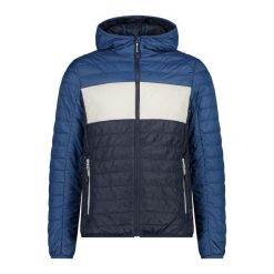 Kurtka z kapturem CMP. Czarne kurtki sportowe męskie CMP, bez wzorów, z puchu, trekkingowe. Za 403.50 zł.