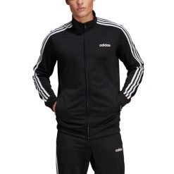 Essentials 3 Stripes TT Top Bluza treningowa 070. Białe bluzy sportowe męskie Adidas, l, bez wzorów, z dresówki, bez kaptura, na fitness i siłownię. Za 213.95 zł.