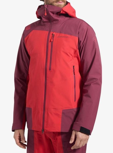 Kurtka z membraną La Sportiva Alpine Guide GTX Perfomance Jacket. Czerwone kurtki męskie La Sportiva, l, bez wzorów, z gore-texu, bez kaptura. Za 1,913.99 zł.