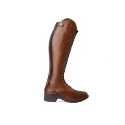 Botki jeździeckie na sznurki dla kobiet Horze. Brązowe botki damskie HORZE, eleganckie, bez obcasa, bez zapięcia. Za 468.25 zł.