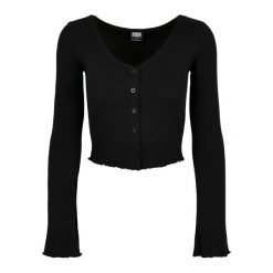 Kardigan damski Urban Classics cropped rib (GT). Czarne kardigany damskie Urban Classics, na lato, bez wzorów, bez kaptura. Za 142.00 zł.