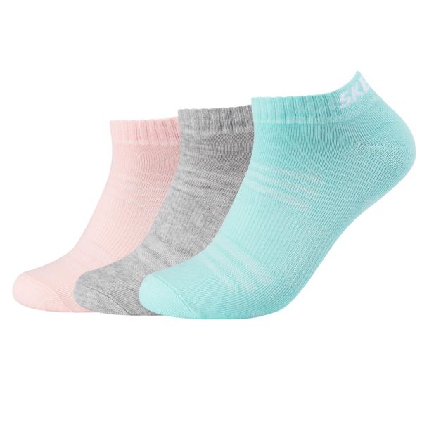 Skarpetki sportowe dla dorosłych 3PPK Mesh Ventilation Socks. Skarpety damskie Skechers, bez wzorów, z meshu. Za 34.99 zł.