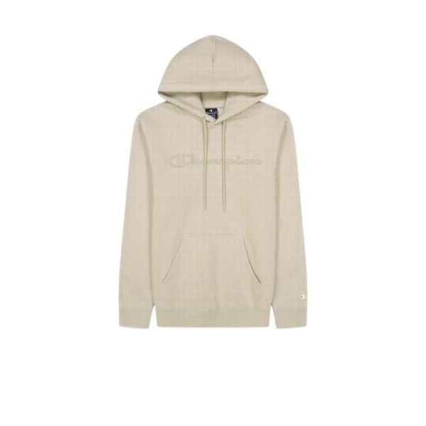 Bluza Champion beżowa 220782-YS084 z kapturem. Brązowe bluzy męskie ЇDLO, xl, bez wzorów, z bawełny, z kapturem. Za 190.99 zł.