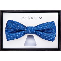 Mucha Granatowa. Szare krawaty i muchy LANCERTO, z dzianiny, eleganckie. Za 79.90 zł.