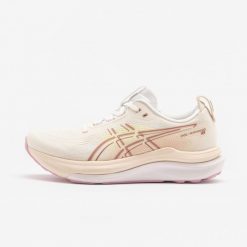Buty do biegania damskie ASICS Gel-Kayano 33. Brązowe obuwie sportowe damskie Asics, bez wzorów, z materiału, do biegania, asics gel kayano. Za 889.99 zł.