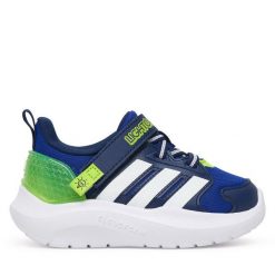 Sneakersy adidas. Niebieskie trampki i tenisówki chłopięce Adidas, bez wzorów, bez zapięcia. Za 219.99 zł.