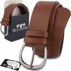 Beltimore Skórzany pasek damski do spodni sukienki brązowy skóra nat 4 cm Beltimore D87. Brązowe sukienki damskie Beltimore, bez wzorów, ze skóry, bez kołnierzyka, bez ramiączek. Za 49.99 zł.
