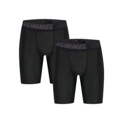 Spodenki na szelkach Hummel TE Topaz (x2). Czarne krótkie spodenki sportowe męskie Hummel, xl, bez wzorów, z dżerseju, na fitness i siłownię. W wyprzedaży za 176.70 zł.