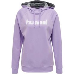 Bluza z kapturem Hummel hmlgo cotton logo. Czerwone bluzy damskie Hummel, s, bez wzorów, z bawełny, z kapturem. Za 197.00 zł.