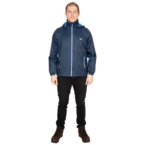Męska Kurtka Wodoodporna Briar. Niebieskie kurtki męskie Trespass, m, bez wzorów, z materiału, z kapturem. Za 241.99 zł.