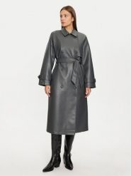 Vero Moda Trencz Amalie 10300822 Szary Regular Fit. Szare płaszcze damskie Vero Moda, m, bez wzorów, ze skóry, bez kaptura. Za 269.99 zł.