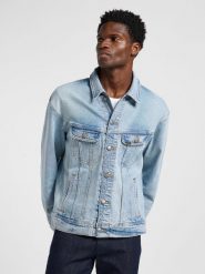 LEE MĘSKA KURTKA JEANSOWA RELAXED RIDER JACKET PACIFIC COAST 112364103. Płaszcze męskie Lee, m, bez wzorów, z jeansu, bez kaptura. Za 299.99 zł.