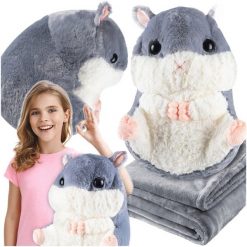 Małpa World B48X KOC CHOMIK PODUSZKA 2W1 PRZYTULANKA MASKOTKA DUŻY DLA DZIECI PODRÓŻNY PLUSZ. Kocyki dla dzieci Małpa World. Za 93.47 zł.