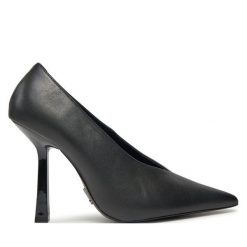 Szpilki Steve Madden. Czarne szpilki damskie Steve Madden, bez wzorów, bez obcasa, bez zapięcia. Za 379.99 zł.