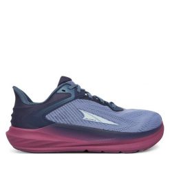Buty do biegania Altra. Niebieskie obuwie sportowe damskie Altra, bez wzorów, do biegania. Za 719.99 zł.