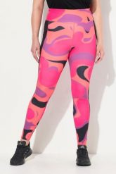 Damskie Legginsy sportowe szybkoschnące wysoki stan z recyklingu. Czerwone legginsy damskie Ulla Popken, plus size, bez wzorów, z elastanu, z podwyższonym stanem. Za 239.99 zł.