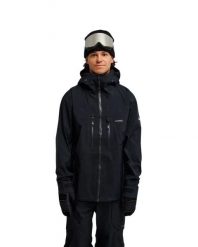 Kurtka śniegowa techniczna dla Mężczyzn HIGHLINE PRO 3L GORE-TEX® Czarny. Czarne kurtki snowboardowe męskie Quiksilver, l, bez wzorów, z gore-texu, bez kaptura, narciarskie, gore-tex. Za 2,309.99 zł.