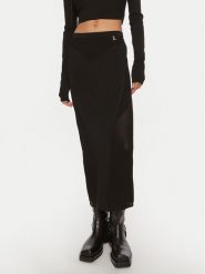 Patrizia Pepe Spódnica midi 8G0412 K195 K103 Czarny Slim Fit. Czarne spódnice damskie Patrizia Pepe, bez wzorów, z syntetyku, midi. Za 529.99 zł.