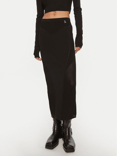 Patrizia Pepe Spódnica midi 8G0412 K195 K103 Czarny Slim Fit. Czarne spódnice damskie Patrizia Pepe, bez wzorów, z syntetyku, midi. Za 529.99 zł.