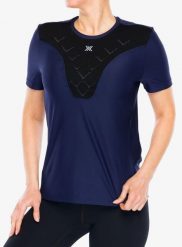 Koszulka biegowa damska X-bionic Corefusion Run Shirt SS. Niebieskie t-shirty damskie X Bionic, xs, bez wzorów, z materiału, marine, bez kołnierzyka. Za 358.99 zł.