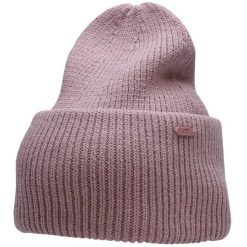 Czapka damska 4F. Czerwone czapki i kapelusze damskie 4f, na zimę, bez wzorów, z materiału, eleganckie. Za 41.99 zł.