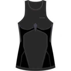 Damski tank top Falke Warm. Czarne bielizna termoaktywna damska Falke, bez wzorów, bez ramiączek. Za 312.00 zł.