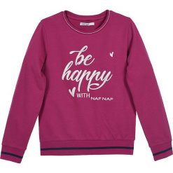 Bluza w kolorze jagodowym. Czerwone bluzy dla dziewczynek Daniel Hechter, Naf Naf Kids, bez wzorów, bez ramiączek, bez kaptura. W wyprzedaży za 49.95 zł.