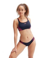 Bikini Speedo Placement – Granatowe/Różowe/Pomarańczowe – Rozmiar 28. Brązowe stroje kąpielowe dla dziewczynek Speedo, bez wzorów, z materiału. Za 194.34 zł.