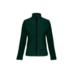 Kurtka damska Kariban Softshell. Zielone kurtki damskie KARIBAN, bez wzorów, z softshellu, bez kaptura. Za 216.50 zł.