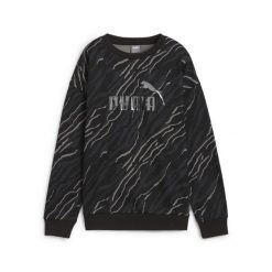 Damska bluza z grafiką ESS+ ANIMAL PUMA Black. Czarne bluzy damskie Puma, xs, bez wzorów, bez kaptura, na fitness i siłownię. Za 165.99 zł.