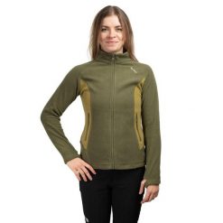 Bluza trekkingowa damska Naturehike Fleece CYY2441FS060. Zielone bluzy sportowe damskie NATUREHIKE, bez wzorów, bez kaptura, trekkingowe. Za 199.99 zł.