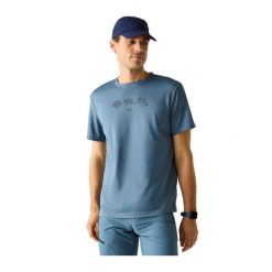 T-shirt Męski Ilustracja Fingal. Niebieskie t-shirty męskie Regatta, l, bez wzorów, z jersey, bez kołnierzyka. Za 77.99 zł.